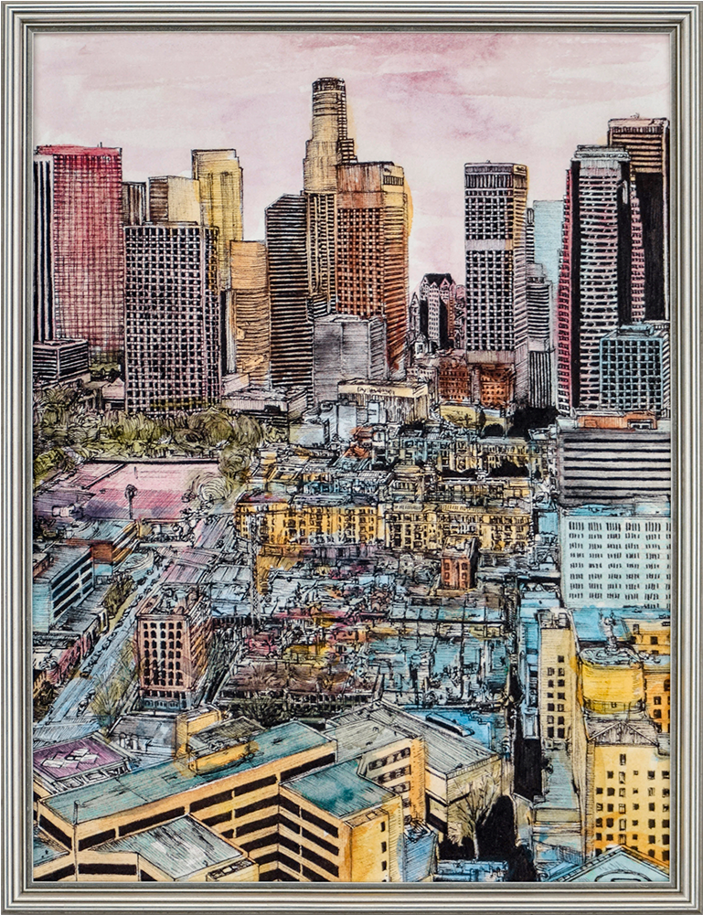 Cityscape - Los Angeles - Cityscape (1000x1000), Png Download