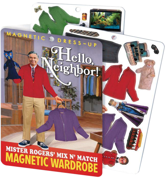 Mister Rogers Magnetic Dress Up - Fred Rogers (857x1024), Png Download