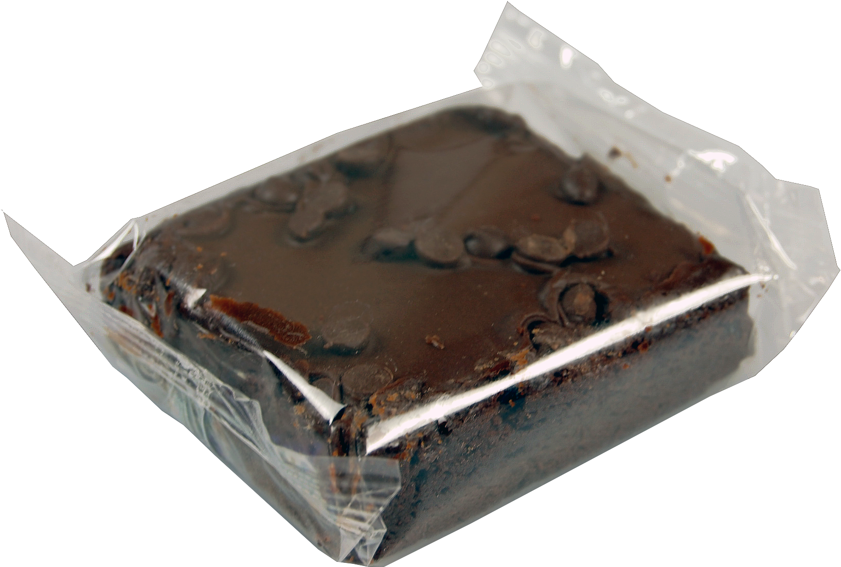 Choc Chip Brownie - Chocolate (1851x1219), Png Download