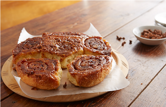 Quick Cinnamon Sticky Buns - Bun (570x570), Png Download