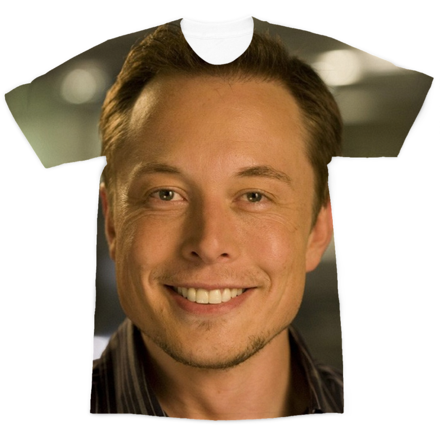 Elon Musk ﻿premium Sublimation Adult T-shirt (900x900), Png Download