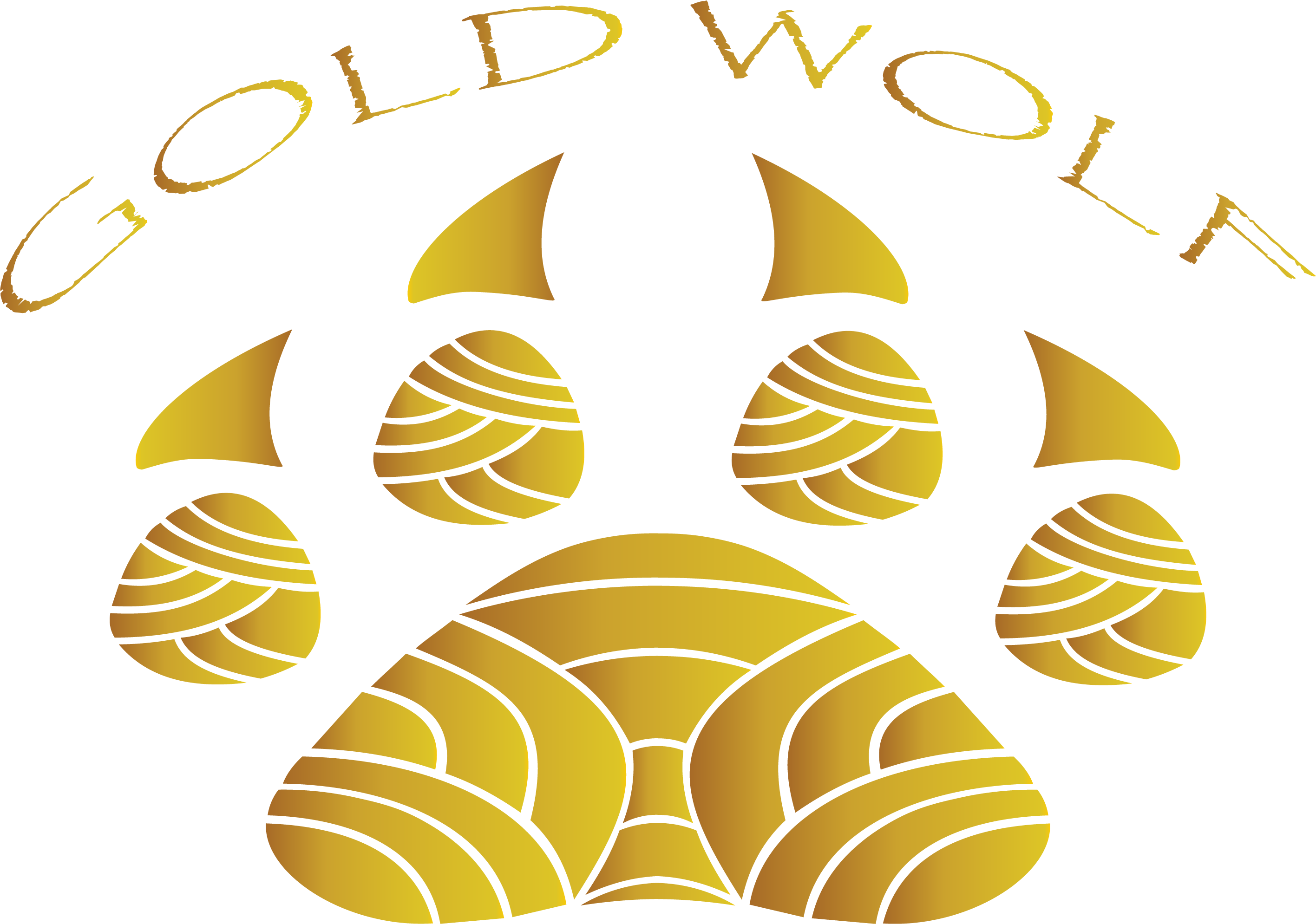 Gold Wolf Clothing - Illustration (2833x1990), Png Download