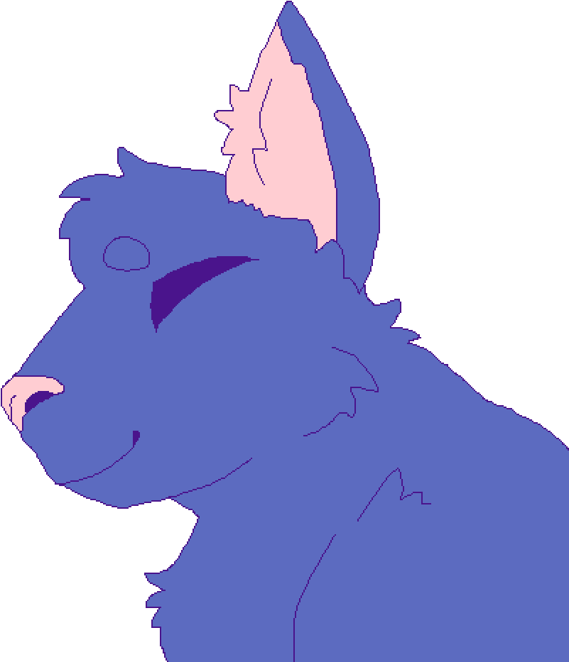 Blue Paw - Cartoon (1000x1000), Png Download