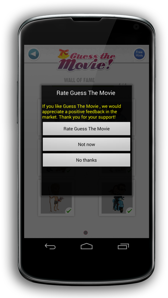 Guess The Movie Rating Popup - Pop Up Rating Android (681x1200), Png Download