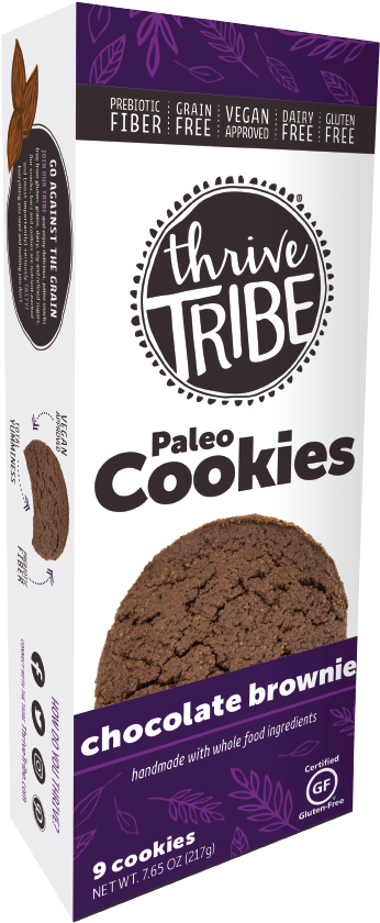Thrive Tribe Cookies Chocolate Brownie - Chocolate (983x986), Png Download