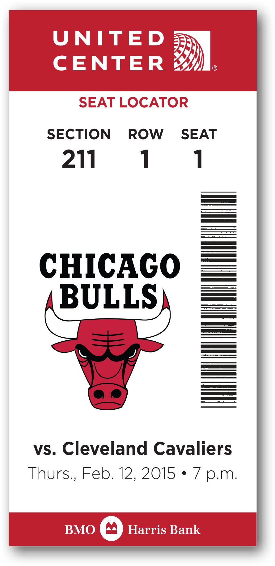 Chicago Bulls Ticket (1000x1893), Png Download