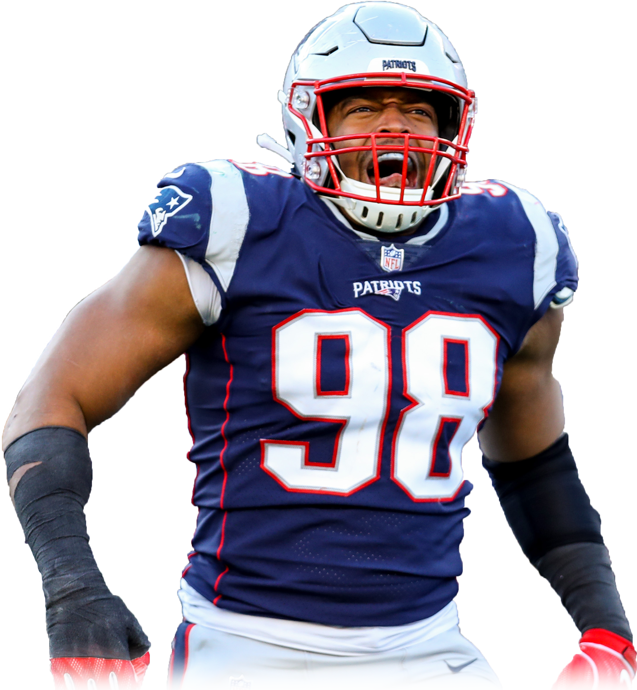 Rushing Yards Per Game - Trey Flowers (2181x2363), Png Download