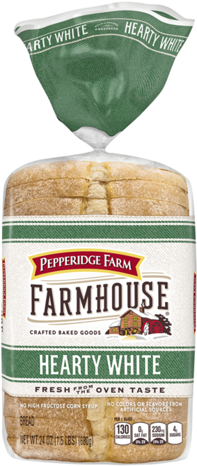 Tune In Around - Pepperidge Farm Farmhouse Hearty White Bread (775x775), Png Download