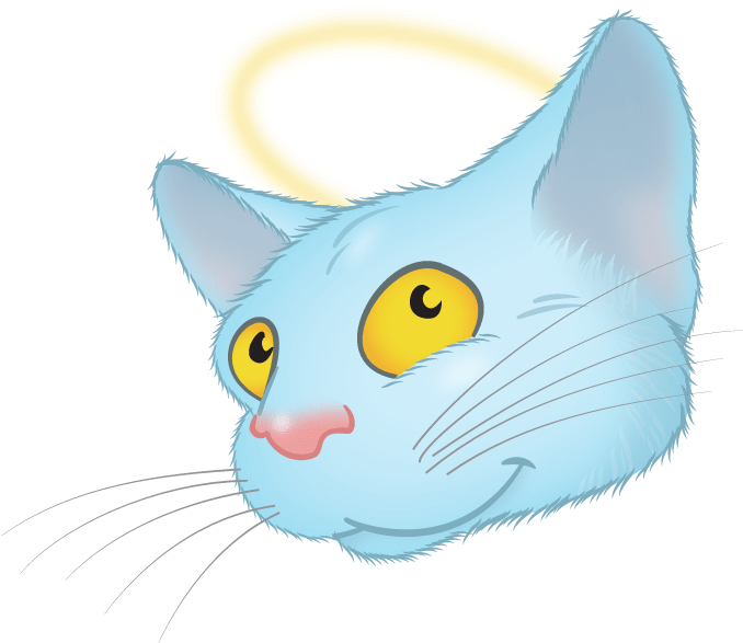 Blue Cat Emoji Messages Sticker-9 - Domestic Short-haired Cat (857x665), Png Download
