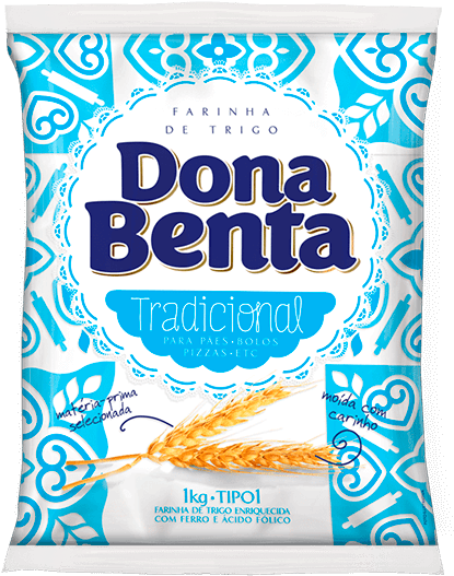 Farinha De Trigo Dona Benta Tradicional 1kg - Farinha De Trigo Dona Benta (600x600), Png Download