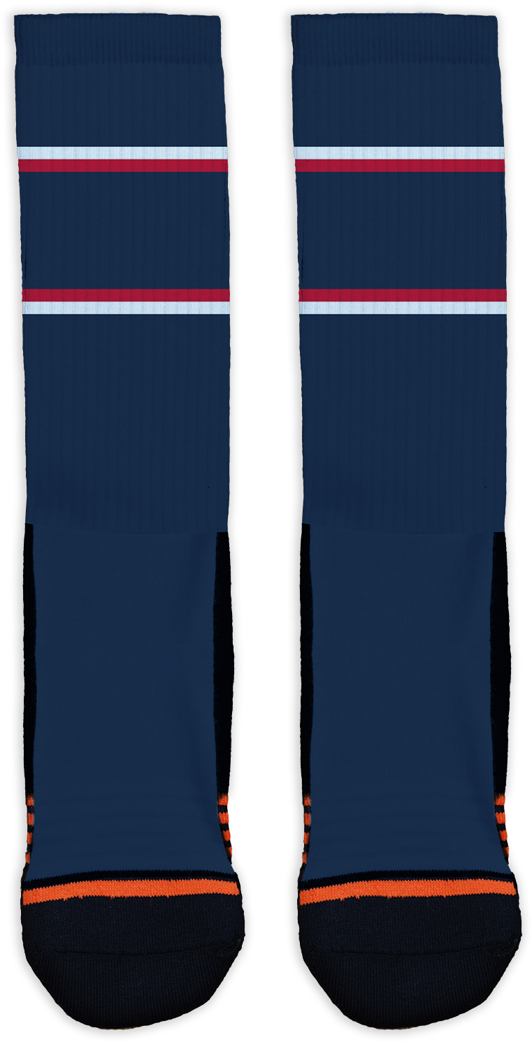 Patriots Stripes - Sock (1548x1548), Png Download