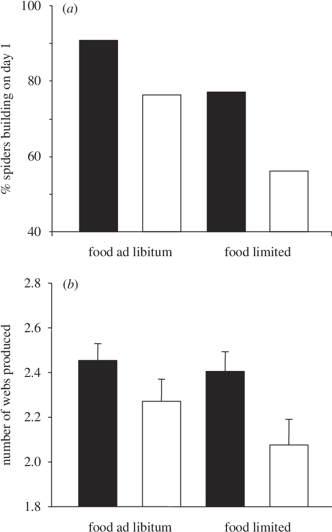 Web Building Frequency Of Zygiella X Notata Spiderlings - Diagram (664x1064), Png Download