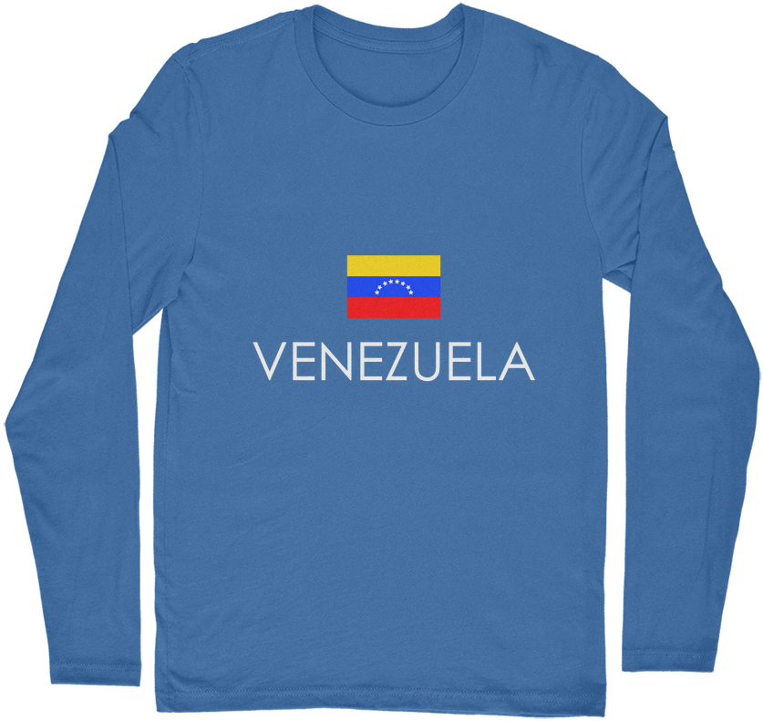 franela Manga Larga Good Vibes Venezuela - Long-sleeved T-shirt (1024x1024), Png Download