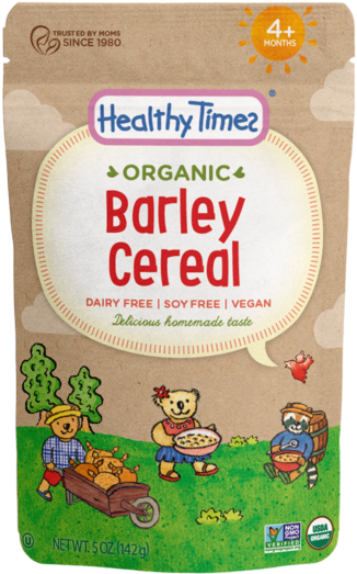 Organic Barley Cereal - Healthy Times (600x600), Png Download