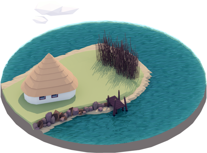 Old House In The Venetian Lagoon - Islet (800x600), Png Download