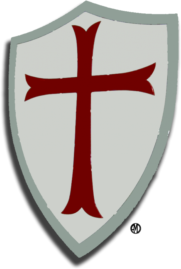 Click Image For Gallery - Knights Templar Shield (1000x1000), Png Download