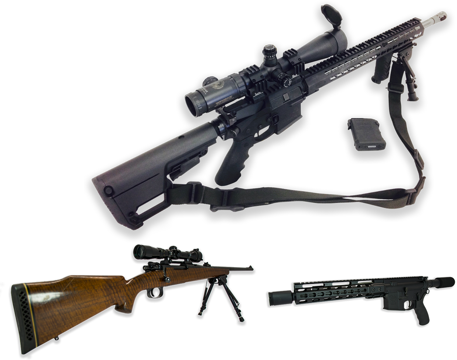 We Also Offer Custom Bolt Action Rifles For Competition, - Well Custom Sniler (1500x1182), Png Download