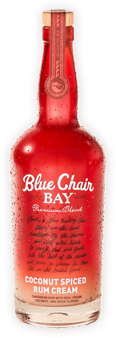 Coconut Spiced Rum Cream Bottle - Blue Chair Rum Red Bottle (378x1085), Png Download
