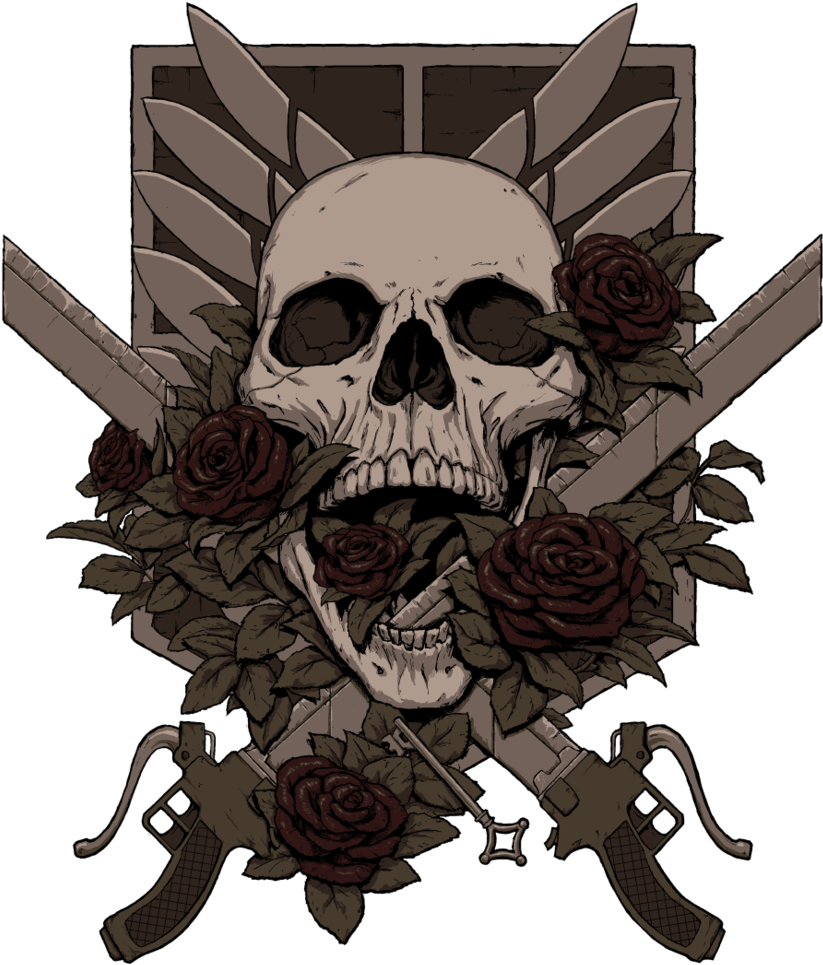 Shingeki No Kyojin Tattoo Wings (830x1024), Png Download