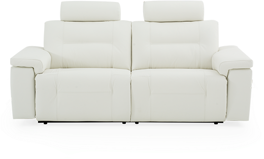 Image For White Reclining And Battery Motorized Sofa - Studio Couch (519x804), Png Download