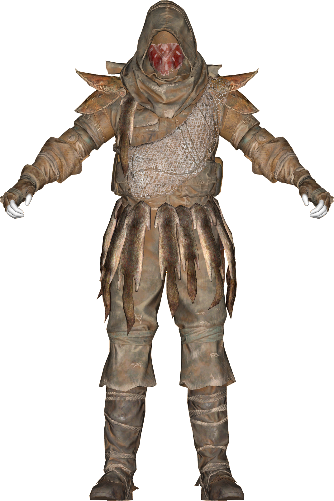 The Vault Fallout Wiki - Fallout 4 Hunter's Pelt Outfit (1072x1608), Png Download