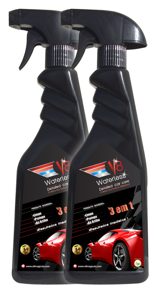 V8 Waterless Car Wash Pack - Productos De Limpieza De Carro (1000x1000), Png Download