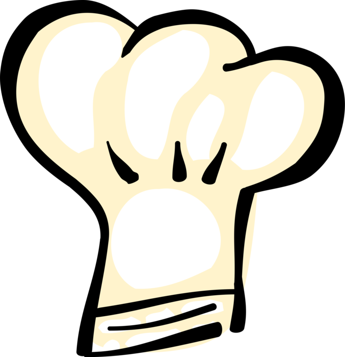 Vector Illustration Of Culinary Cuisine Cooking Restaurant - Chapeu De Chefe Em Png (677x700), Png Download