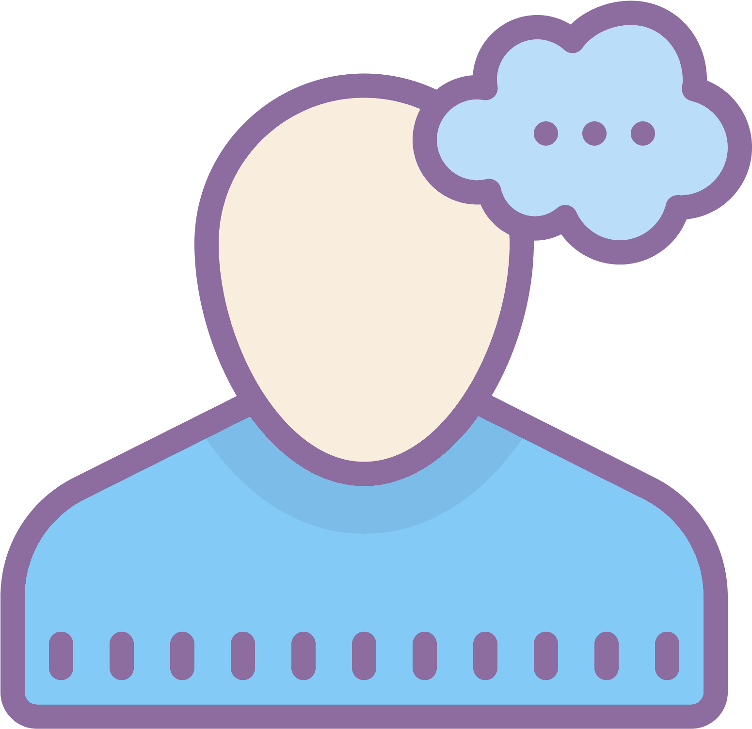Myślący Mężczyzna Icon (1600x1600), Png Download