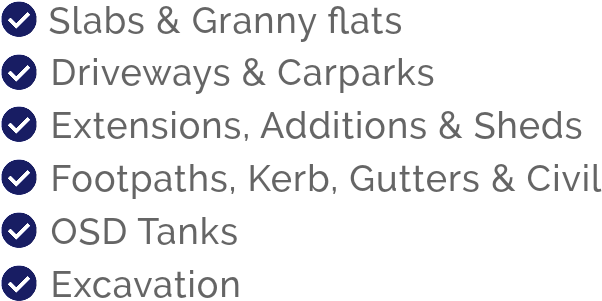 Slabs & Granny Flats  Driveways & Carparks  Extensions, (853x373), Png Download