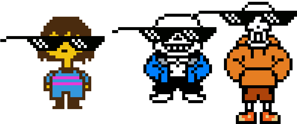 Pixilart Glasses Savage Undertale Anonymous Png Savage - Funny Undertale Gif Animated (1280x720), Png Download