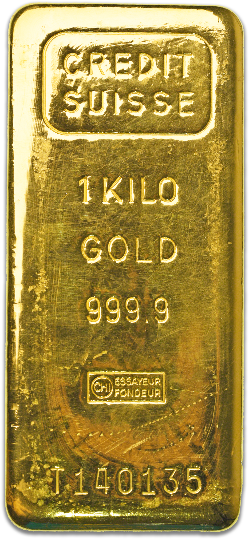 Credit Suisse Gold Bar - Gold (2400x2400), Png Download