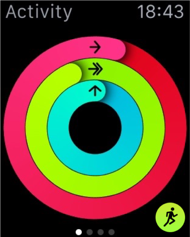 Just Like The Activity Rings In The Bottom-right Corner - Apple Watch Activity Rings (1024x768), Png Download