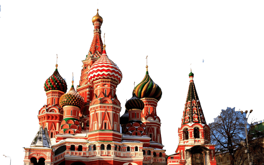 Download Russian Presidential Png Images Background - Saint Basil's Cathedral (850x532), Png Download