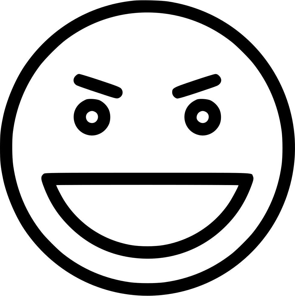 Png File Svg - Smiley Face Outline (980x982), Png Download