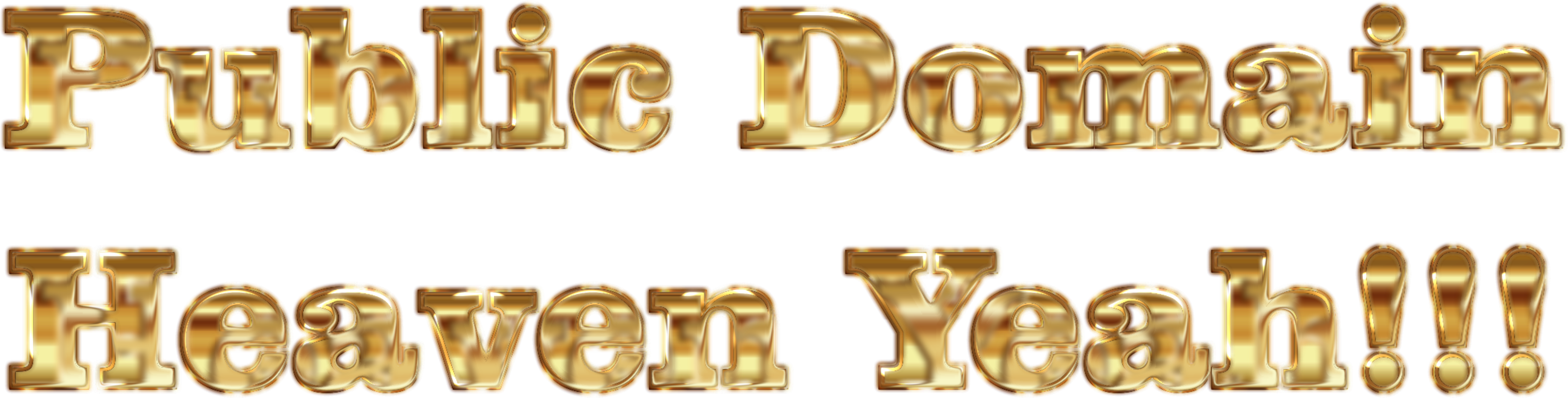 Gold 01504 Public Domain - Gold (2953x750), Png Download