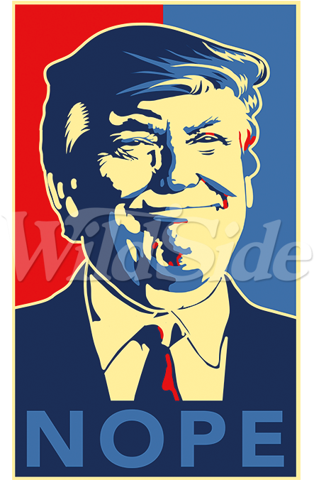 Trump Nope Poster - Illustration (675x675), Png Download