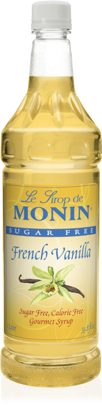 1l Sugar Free French Vanilla Syrup - Monin Vanilla Syrup 1l (776x1552), Png Download