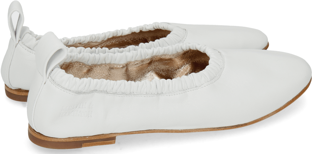 Ballet Pumps Iris 2 Nappa White Sheep Platin - Ballet Flat (1024x1024), Png Download