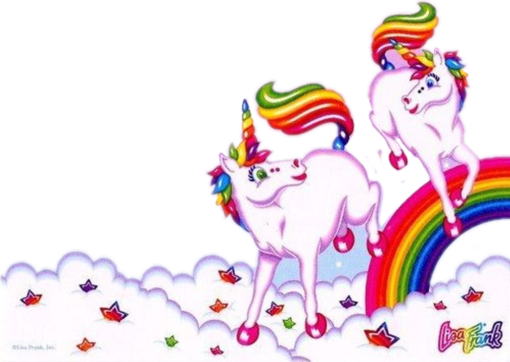 Report Abuse - Lisa Frank Unicorn (1024x728), Png Download