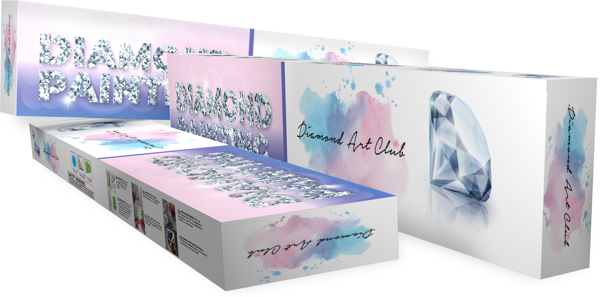 Diamonds - Book (2227x1057), Png Download