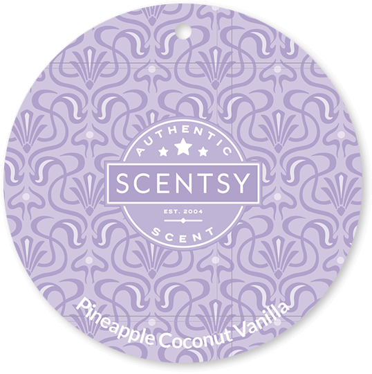 Pineapple Coconut Vanilla Scent Circle - Scentsy (600x600), Png Download