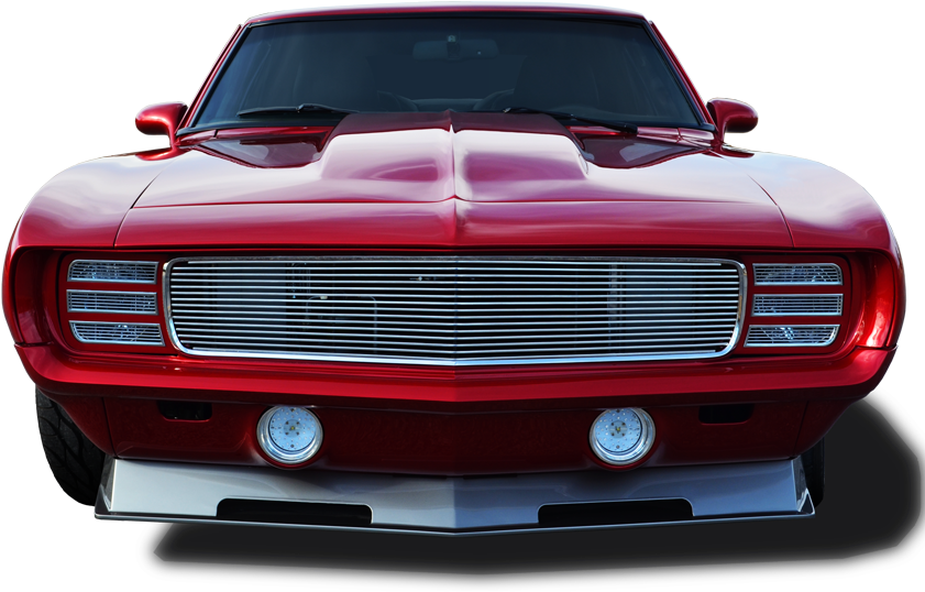 Mitchell Motor Works Is Proud To Present The Product - 1969 Camaro Rs Front (850x700), Png Download