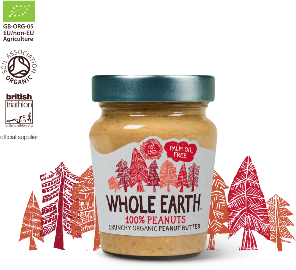 Whole Earth 100 Peanut Butter (1024x1024), Png Download