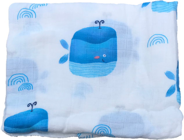 Cotton & Bamboo Baby Muslin Swaddle No - Inflatable (864x864), Png Download