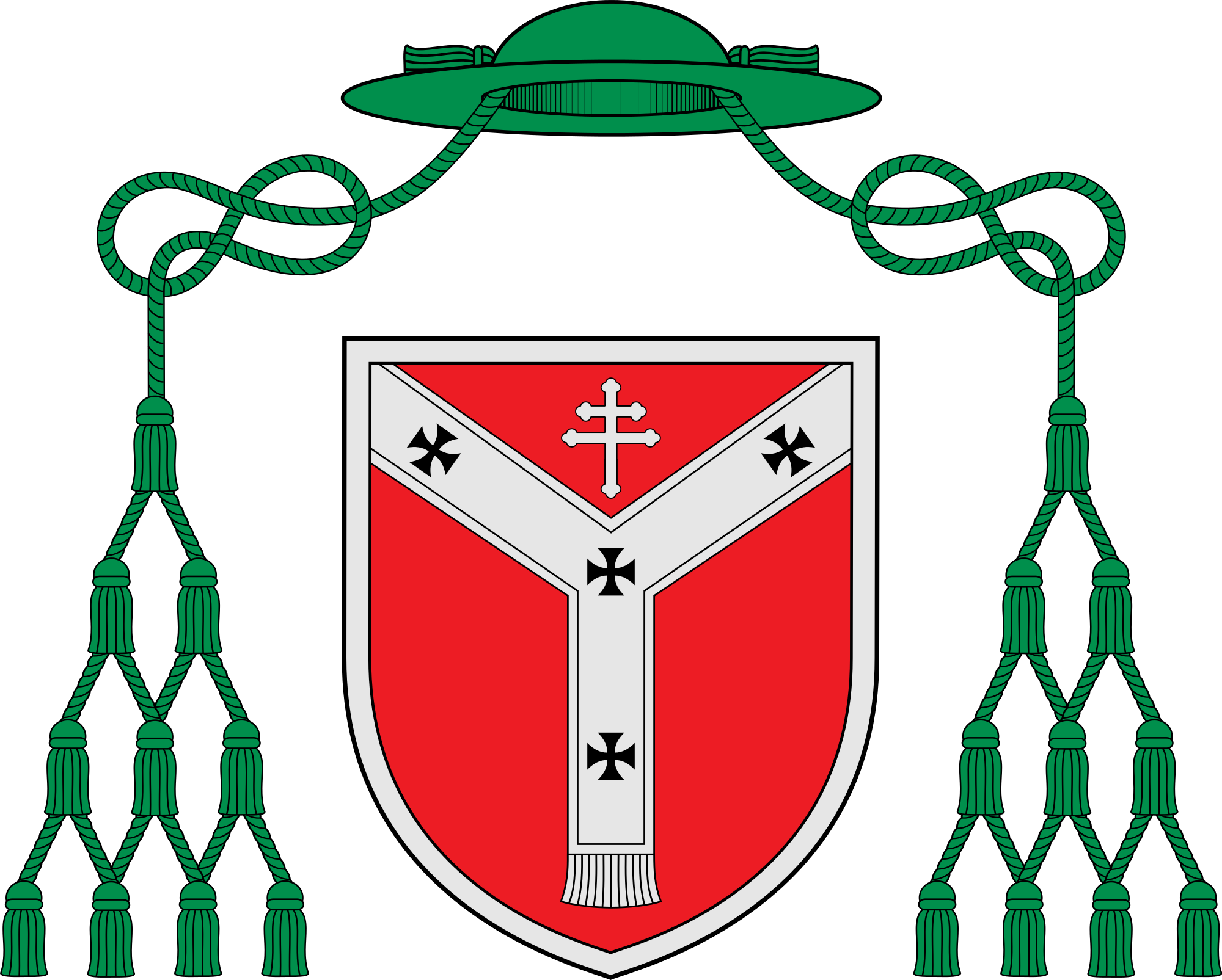 Open - Diocese Of Cardiff Coat Of Arms (2000x1605), Png Download