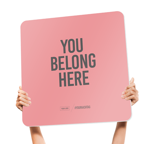 Fun Church Welcome Signs You Belong Here - You Belong Here Church Sign (667x500), Png Download