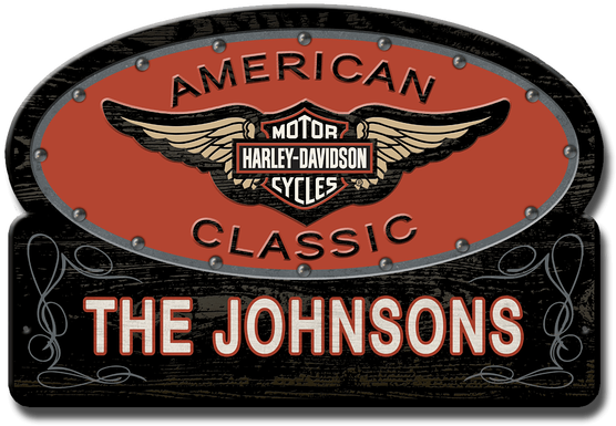 View Zoom Harley-davidson® American Classic Welcome - Harley Davidson (730x730), Png Download