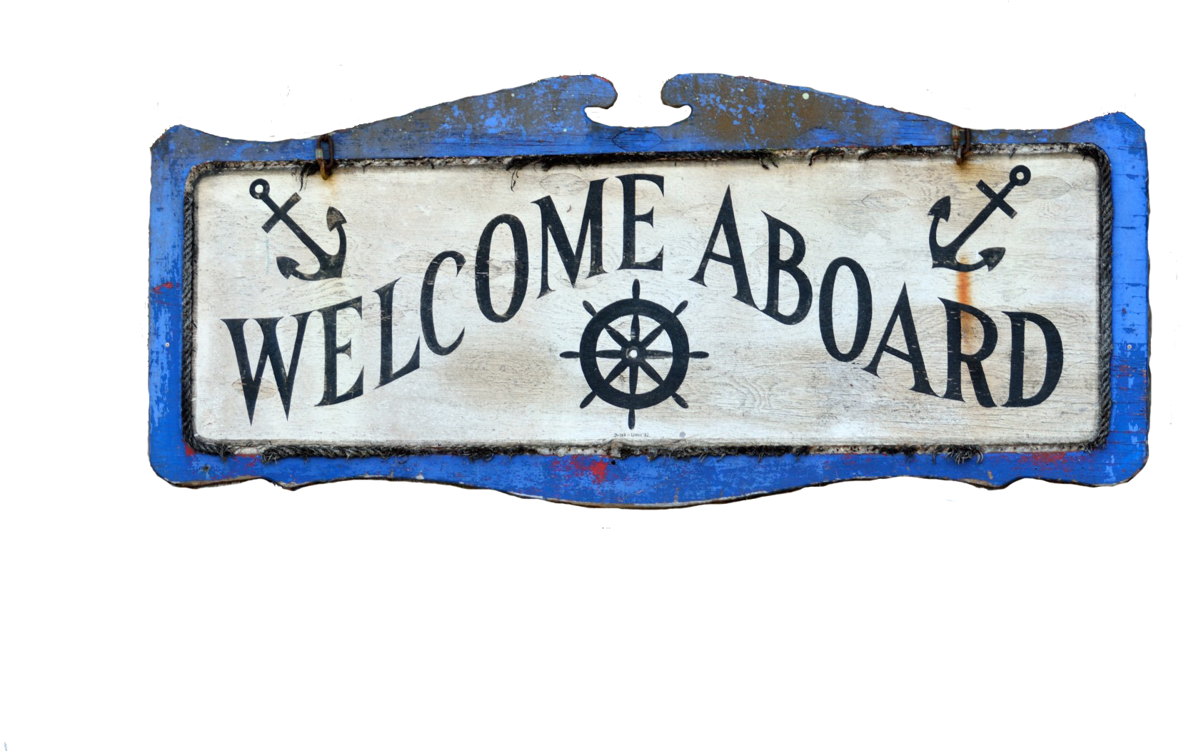 Welcome Aboard Sign - Message (1920x1051), Png Download