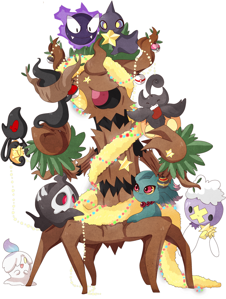Christmas , - Trevenant As Christmas Tree (925x1132), Png Download