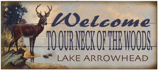 View Zoom Our Neck Of The Woods Sign - Elk (730x730), Png Download